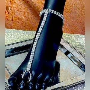 Rhinestone anklet